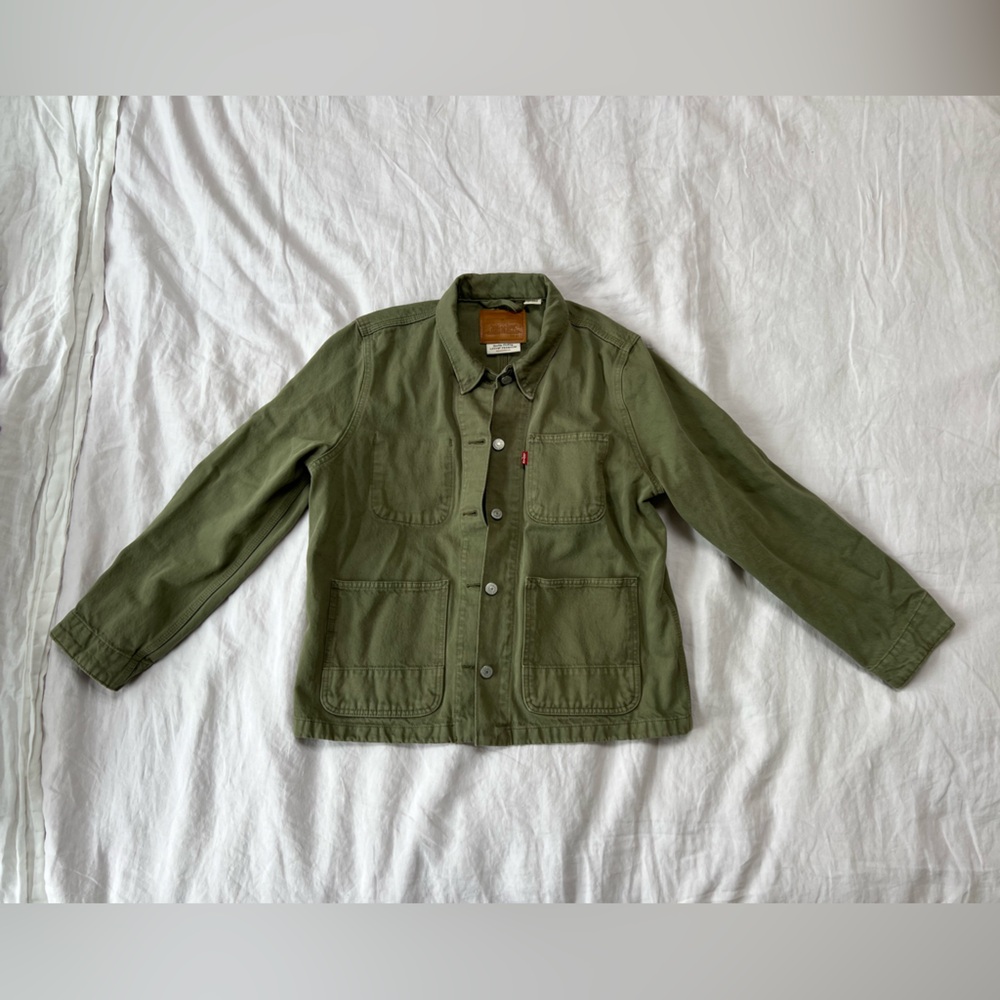 Levi’s Sage Green Denim Jacket Medium